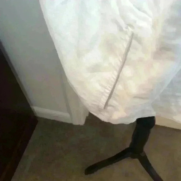 Pure Jill Linen Women’s XLP White Linen Open Front Blazer Jacket Pockets - Picture 3 of 6